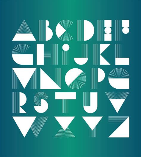 Geometric Typeface Design on Behance | Typeface design, Geometric font ...