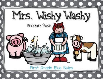 Mrs Wishy Washy Freebie Pack by First and Kinder Blue SKies | TpT