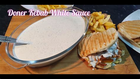 Doner Kebab White Sauce Recipe by Fatima Kitchen - YouTube