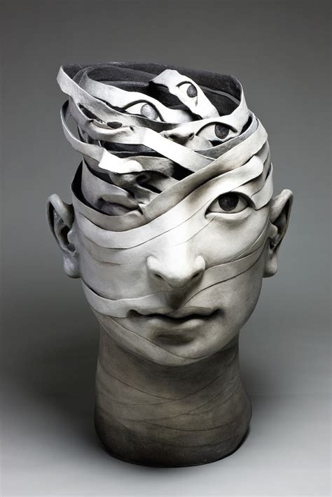 Surreal Ceramic Sculptures That Look Like Unraveling Ribbons