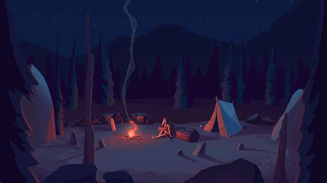 2D Animation - Campfire by Lida CosgroveGossamyr (OC) winding down by ...