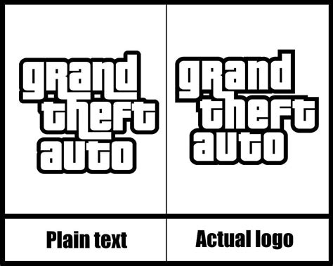 What is the name of the GTA font?