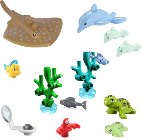 LEGO Friends Animals Ocean Pack - 12 Various Sea Ocean Items (Coral ...