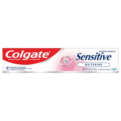 Colgate Sensitive Fresh Mint Whitening Toothpaste, 3 ct / 6 oz - Kroger