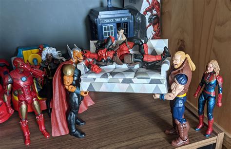 Deadpool needed "help" moving a couch, and the gods looked kindly on ...