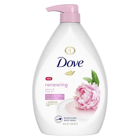 Dove Purely Pampering Sweet Cream & Peony Body Wash Pump, 34 oz ...