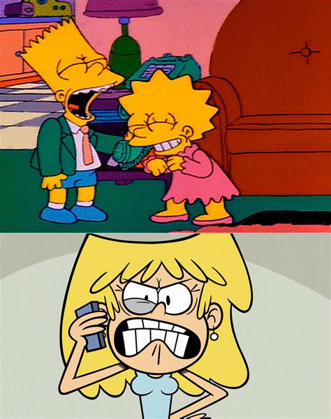 Bart Simpson pranks Lori Loud by EarWaxKid on DeviantArt