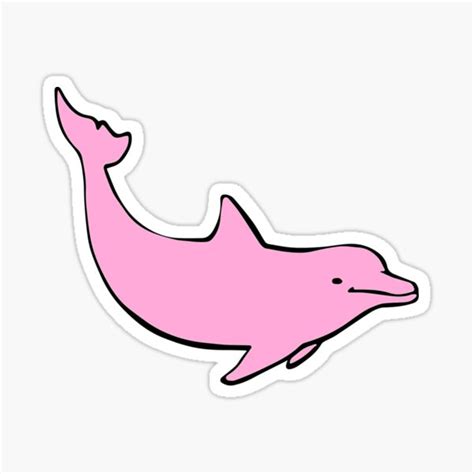 Pink Dolphin Stickers | Redbubble