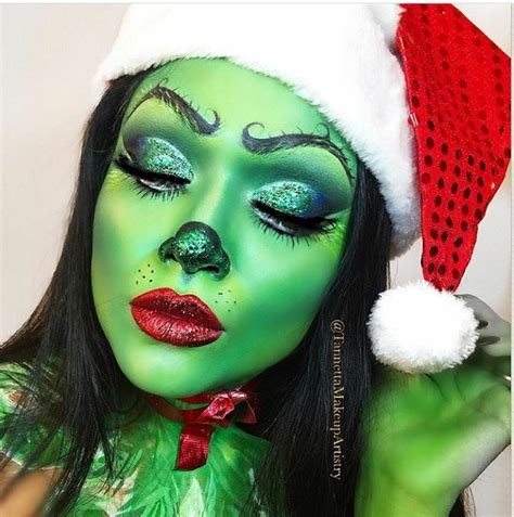 The Grinch makeup | Christmas makeup, Christmas eye makeup, The grinch ...