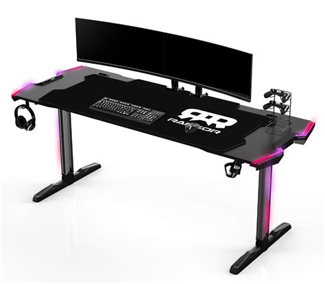 RANSOR Gaming Space RGB Desk Pro 185cm - Extra Long Gaming Desk - RNSR ...