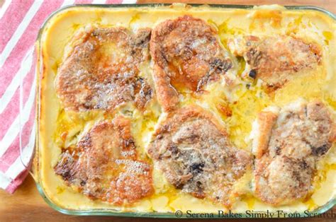 Cheesy Pork Chop and Potato Casserole Cheesy Pork Chops, Pork Chops And ...