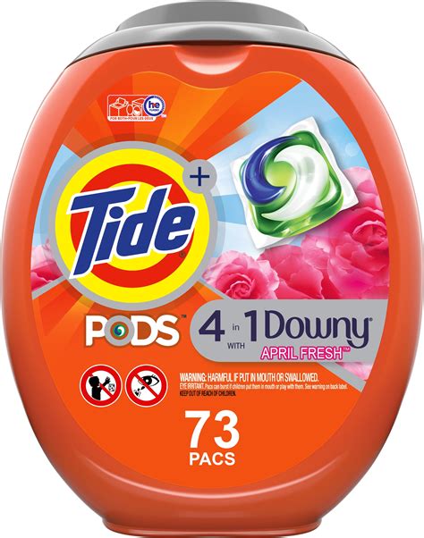 Tide Pods Plus Downy April Fresh, 73 Ct Laundry Detergent Pacs ...