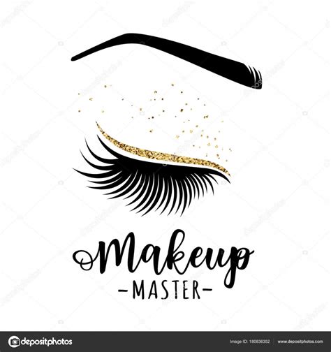 Maquillaje master logo — Vector de stock © Volchonok #180836352