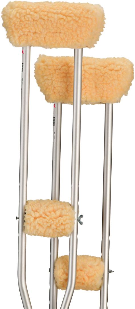 NOVA Medical Products Sheepskin Fleece Crutch Pads, Universal Fit ...