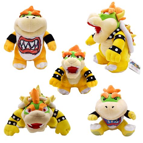 BOWSER KOOPA JR Super Mario Bros Plush Soft Toy Stuffed Animal Doll ...