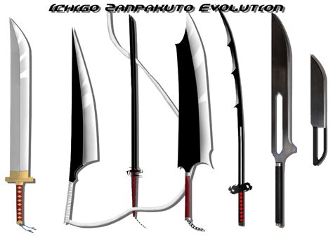 Ichigo Sword Evolution Bleach by Cypress101 on DeviantArt