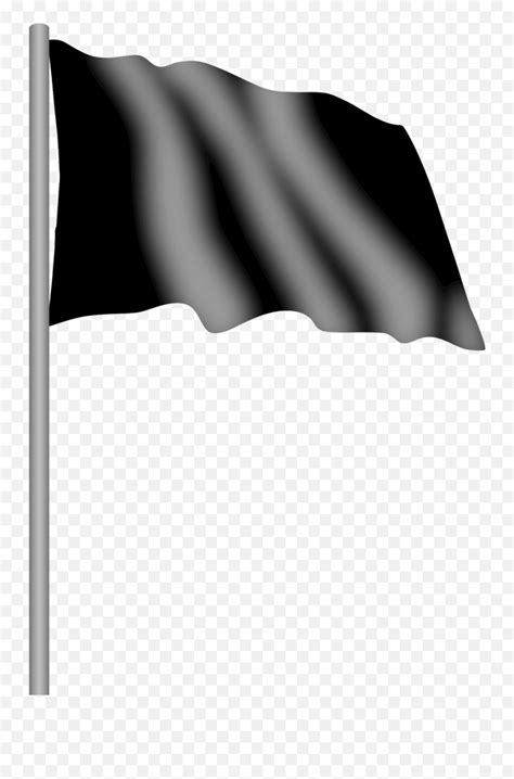 Font Racing Clipart - Flag Black And White Emoji,Black Flag Emoji ...