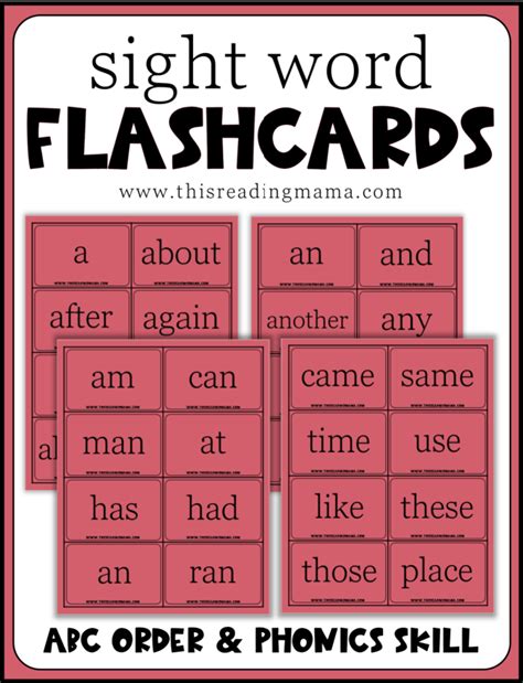 Sight Word Flashcards | LaptrinhX / News