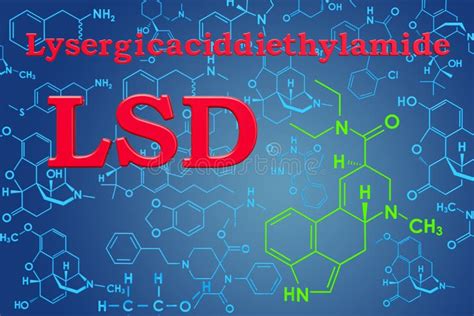 Lysergic Acid Diethylamide Molecule Structure Stock Illustration ...