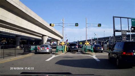 driving to JFK Terminal 1 parking - top level - YouTube