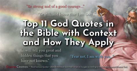 God’s Top 11 Quotes in the Bible, their Context and How to Apply Them