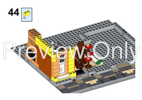 LEGO MOC Art school and PiA pizza, Lego 10312 alternate build by ...