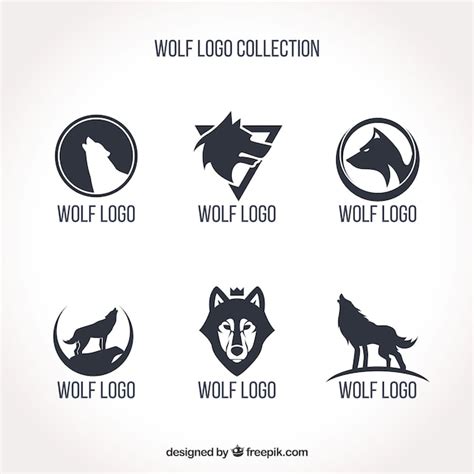 Premium Vector | Simple wolf logo collection