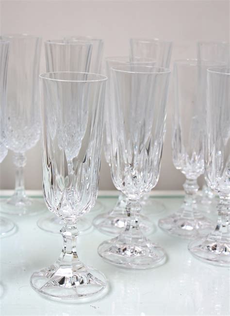 Crystal Champagne Flutes Set of 20 – Vintage & Antique Furniture Hire ...