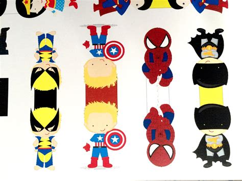 DIY Party Mom: DIY Superhero Magnetic Bookmarks