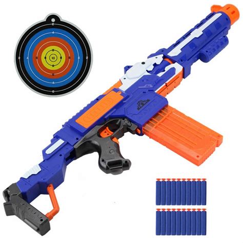 Nerf Gun Toy Suit Soft Bullets Electric Dart Children Gun Shooting Toy ...