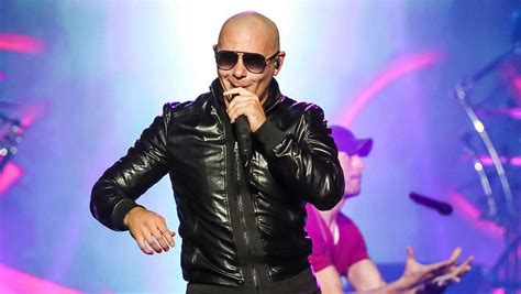 Pitbull performing at Waterfront Park in Louisville