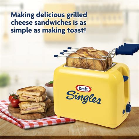 Kraft Singles Grilled Cheese & Stuffed Sandwich Toaster with Easy-Clean ...