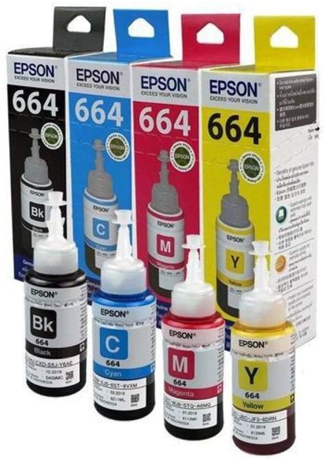 Epson L320 L355 L360 L365 L382 Black + Tri Color Combo Pack Ink Toner ...