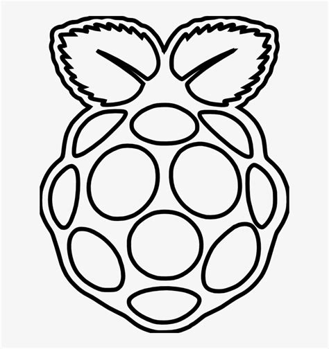 Pi - Raspberry Pi Logo White - 622x792 PNG Download - PNGkit