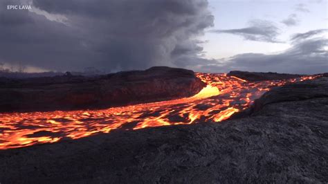 VIDEO: 5 pm Eruption Update – Lava Creeps South Along Puna Shore