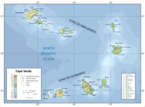 Cape Verde Map Africa – Topographic Map of Usa with States