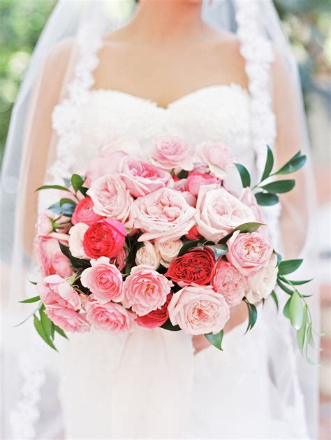 30 Monochromatic Wedding Bouquets | Rose wedding bouquet, Pink rose ...