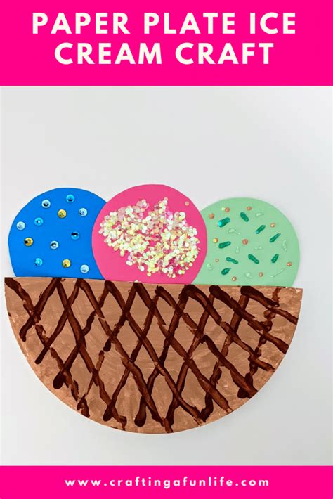 Awesome Paper Plate Ice Cream Craft Kids Will Love - Crafting A Fun Life