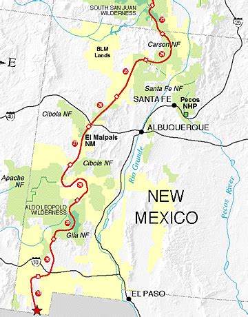 Continental Divide New Mexico Map