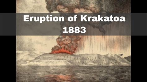 Krakatoa Eruption 1883 Tsunami