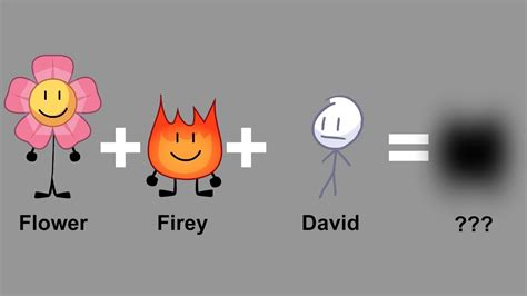 BFDI Fusions: Flower, Firey and David - YouTube