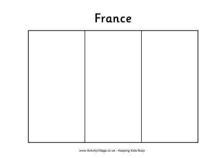 France Flag Colouring Page | Free Printable