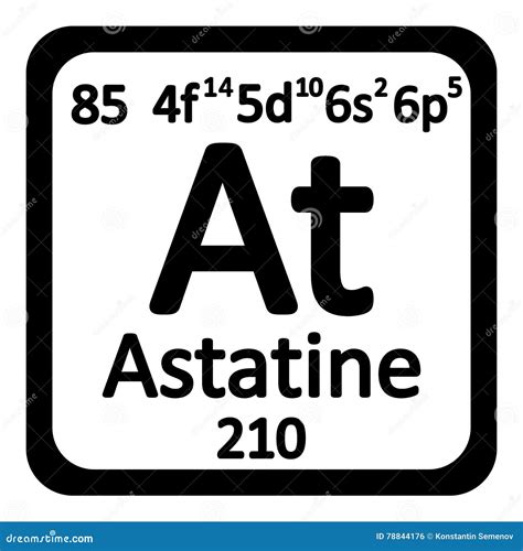 Element Of Astatine Vector Illustration | CartoonDealer.com #88614870