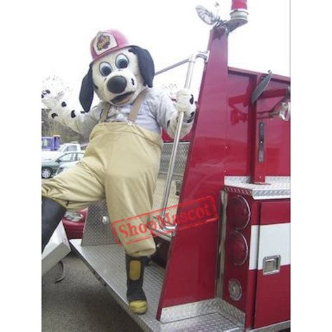 The Fire Chief Dalmatian Dog Mascot Costume | Mascot costumes, Mascot ...