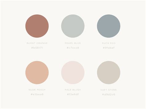 Soft colour palette for Minali Brand | Minimal color palette, Brand ...