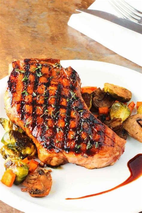 Balsamic Grilled Pork Chops | How To Feed A Loon