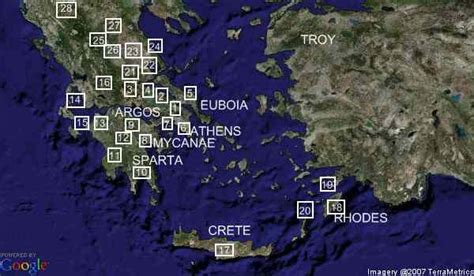 Trojan War map