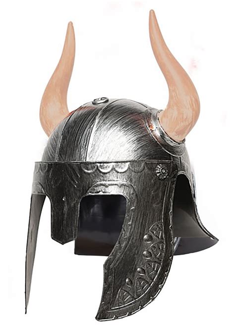 Adult Silver Horned Helmet