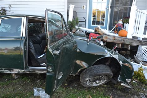 '65 Jaguar Crashes into Porch of Nobleboro Home - The Lincoln County News