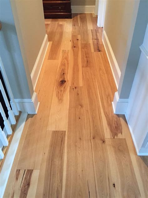 Natural hickory wide plank floors | Wood floors wide plank, Living room ...